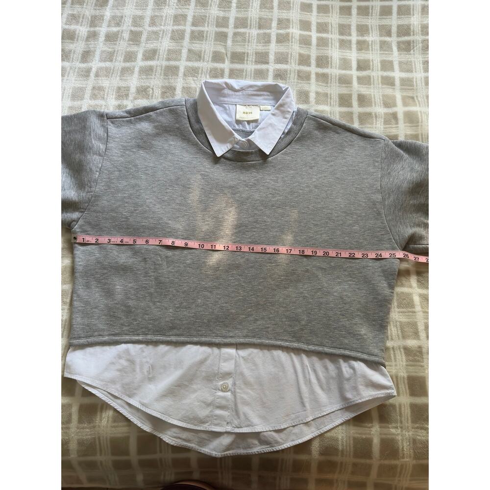 Maeve Anthropologie Layered Twofer Sweater Womens Large L - Picture 4 of 10
